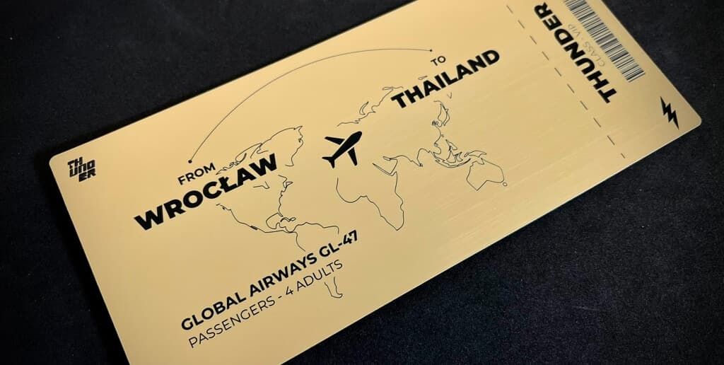 Grawerowana tabliczka na drzwi z laminatu