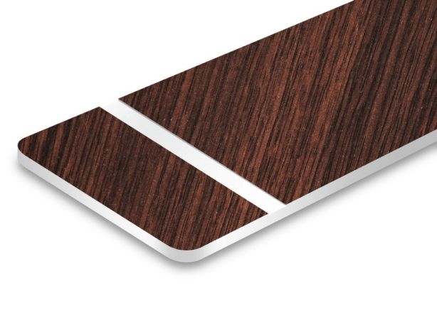 Ciemny Orzech / Biały - Laminat Grawerski