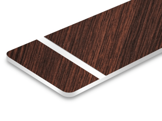 Ciemny Orzech / Biały - Laminat Grawerski