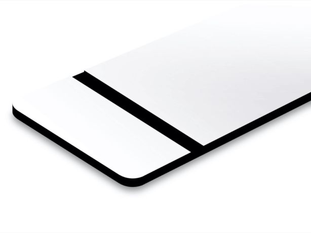 Biały / Czarny - Laminat Grawerski