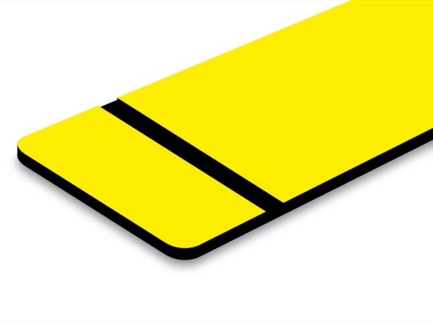 Żółty / Czarny - Laminat Grawerski