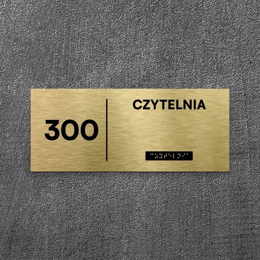 Tabliczki z Braillem wykonane z laminatu grawerskiego dla urzędów
