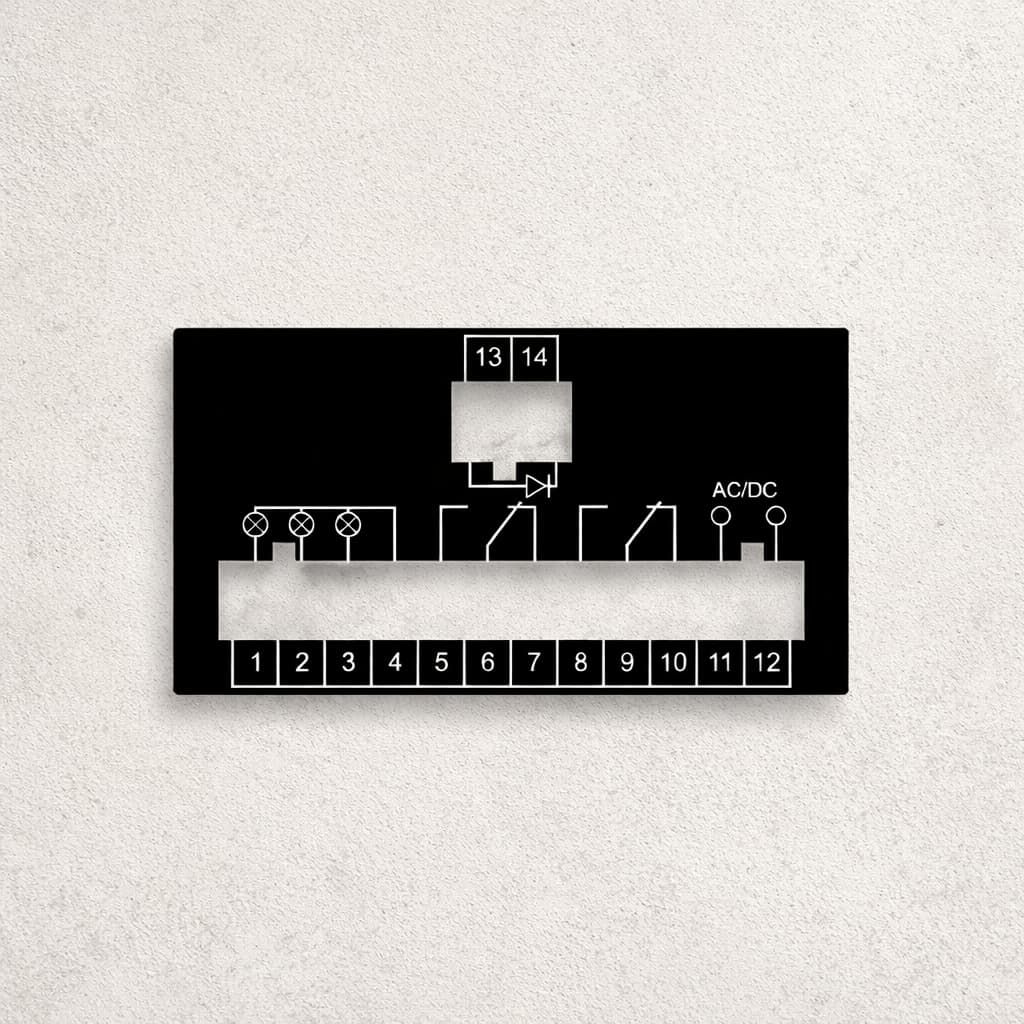 Tabliczki opisowe do maszyn i kabli z czytelnym oznaczeniem przewodów i podzespołów