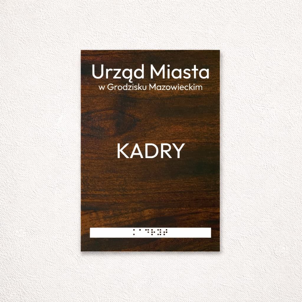Tabliczki Braille dla szkół, urzędów i innych instytucji publicznych