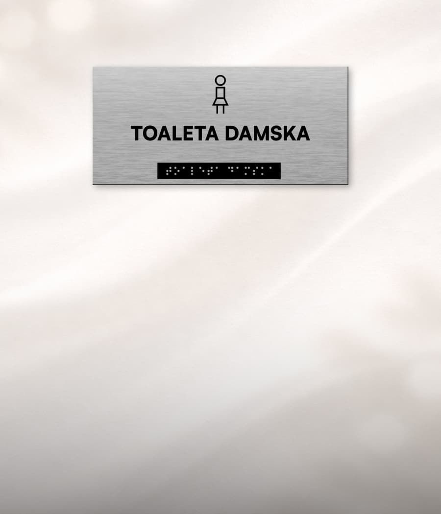 Projekt tabliczki na drzwi do gabinetu z nazwą pomieszczenia