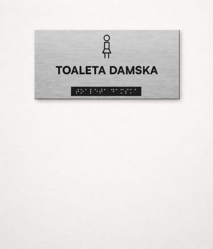 Projekt tabliczki na drzwi do gabinetu z nazwą pomieszczenia