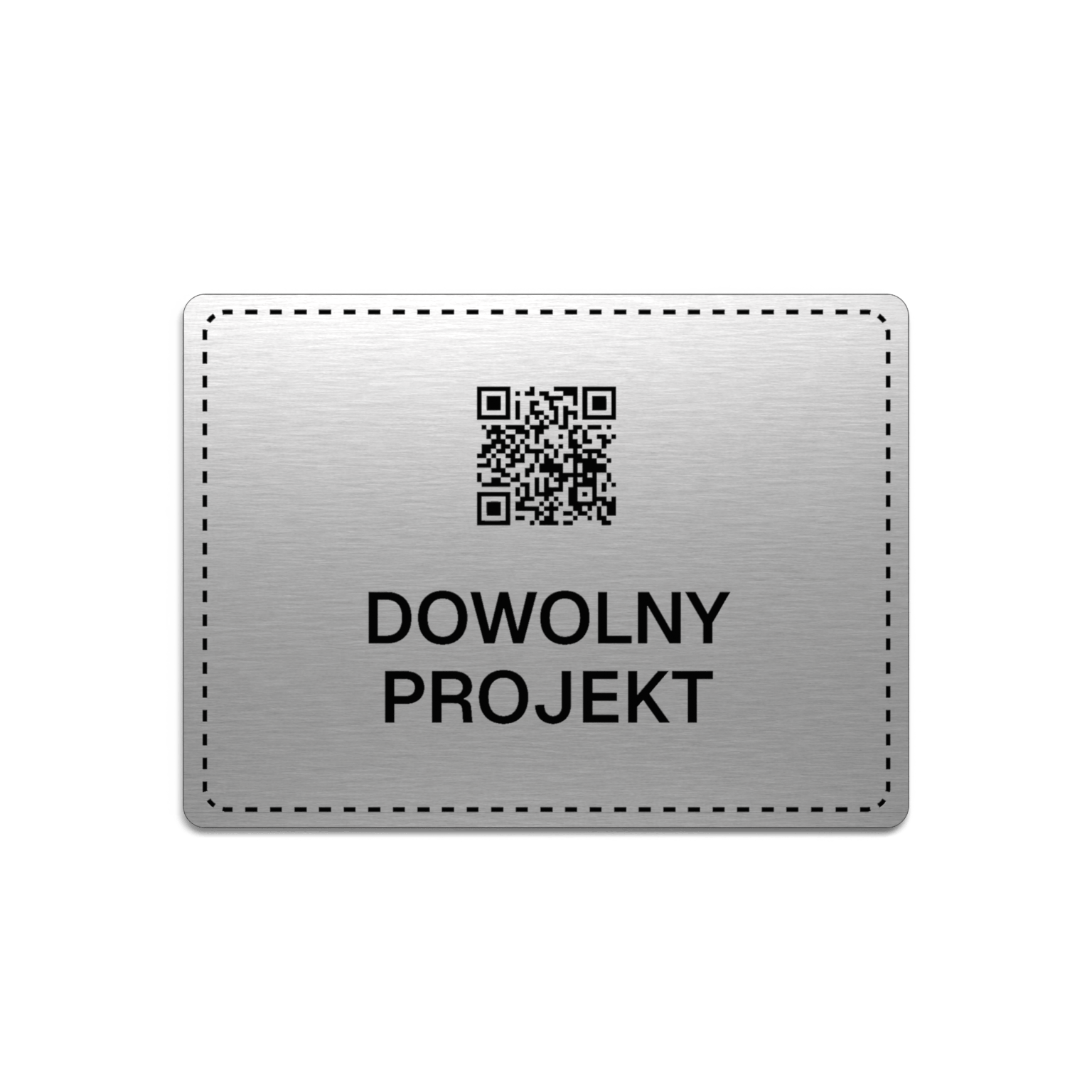 Tabliczka z kodem QR na zamówienie