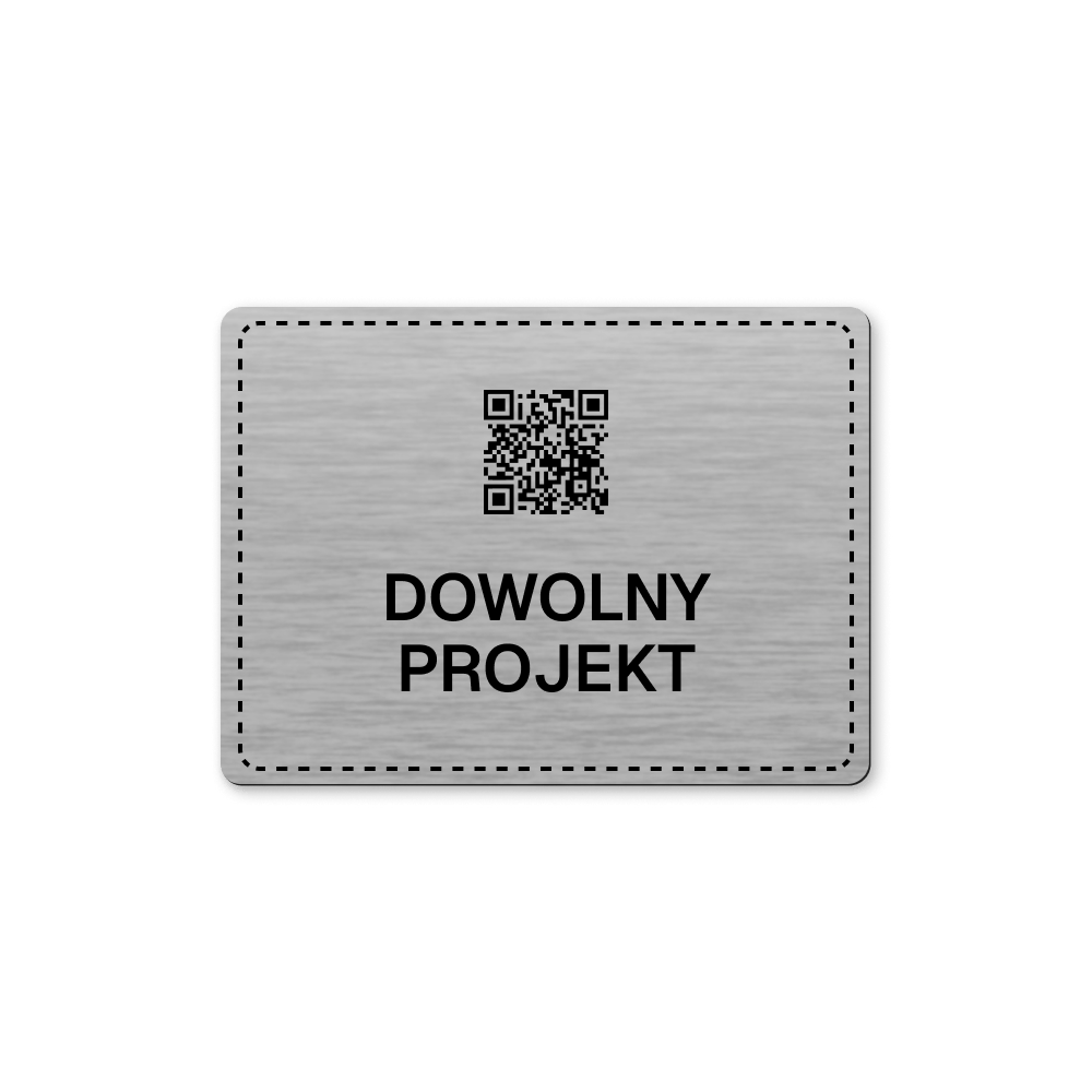 Tabliczka z kodem QR na zamówienie
