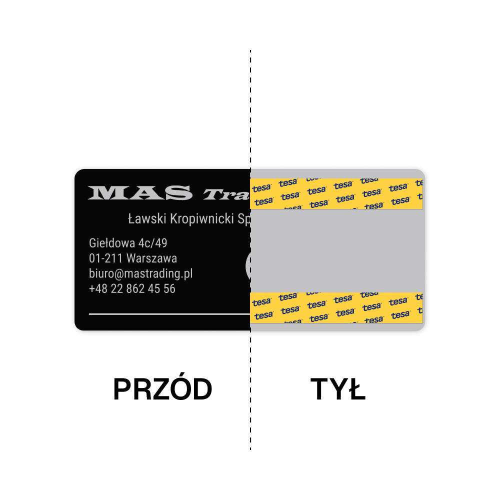 Tabliczka do maszyn samoprzylepna