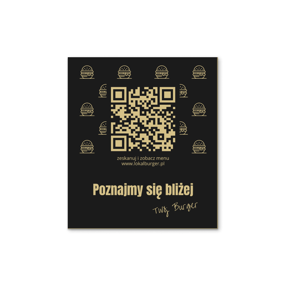 Tabliczka QR z grawerem