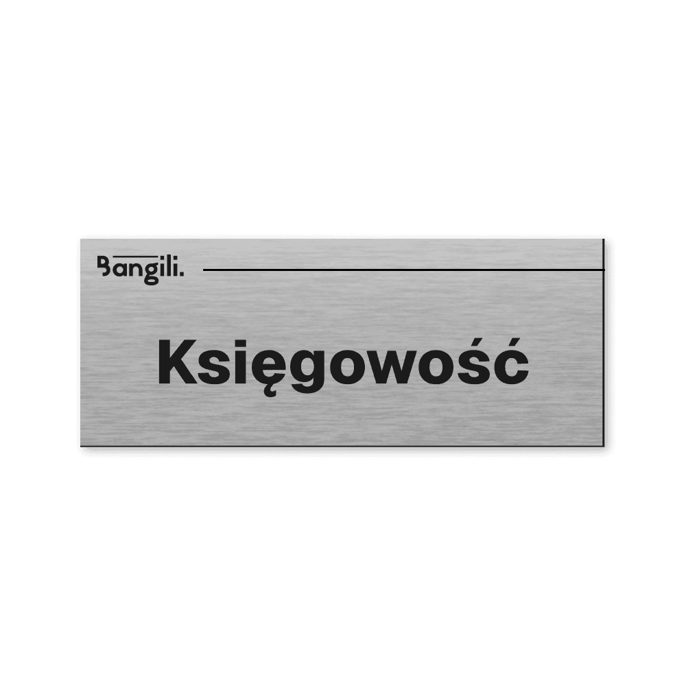 Stylowa tabliczka na drzwi z nazwą pomieszczenia