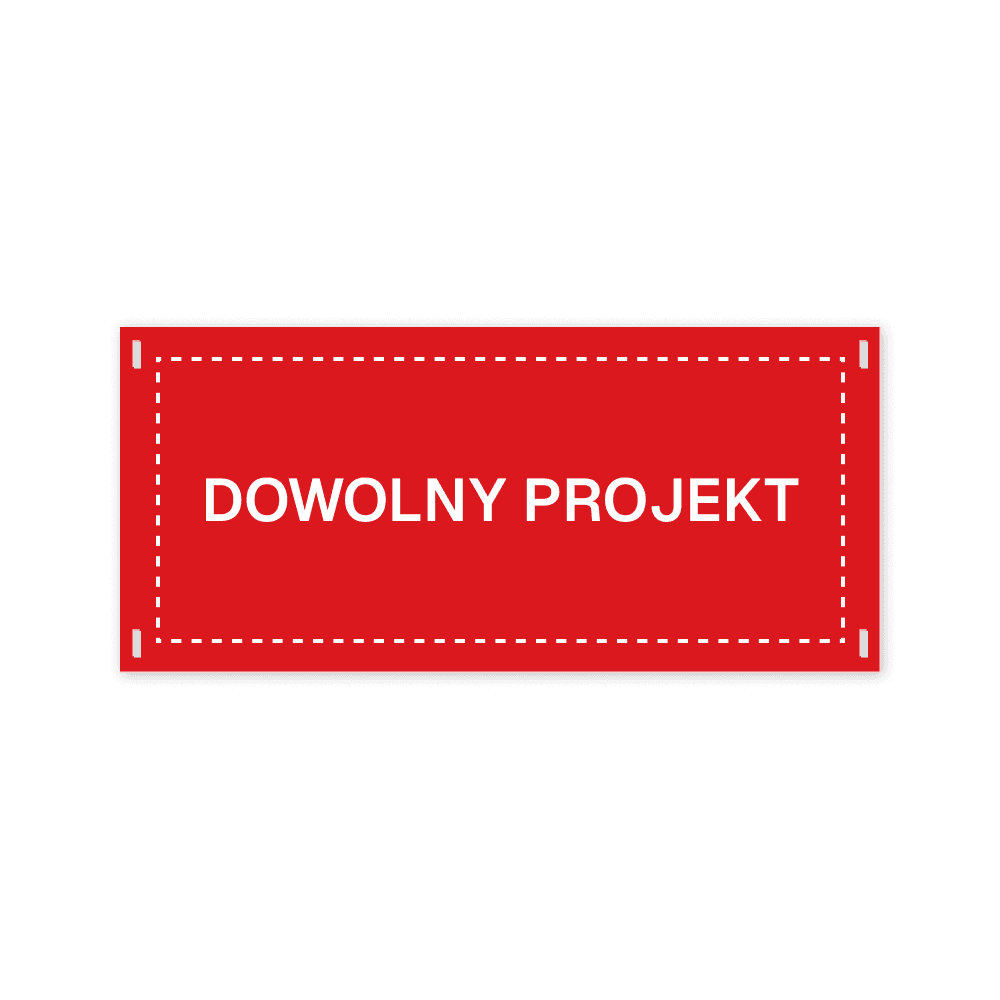 Trwała tabliczka znamionowa na maszynie, z informacjami technicznymi i numerem seryjnym