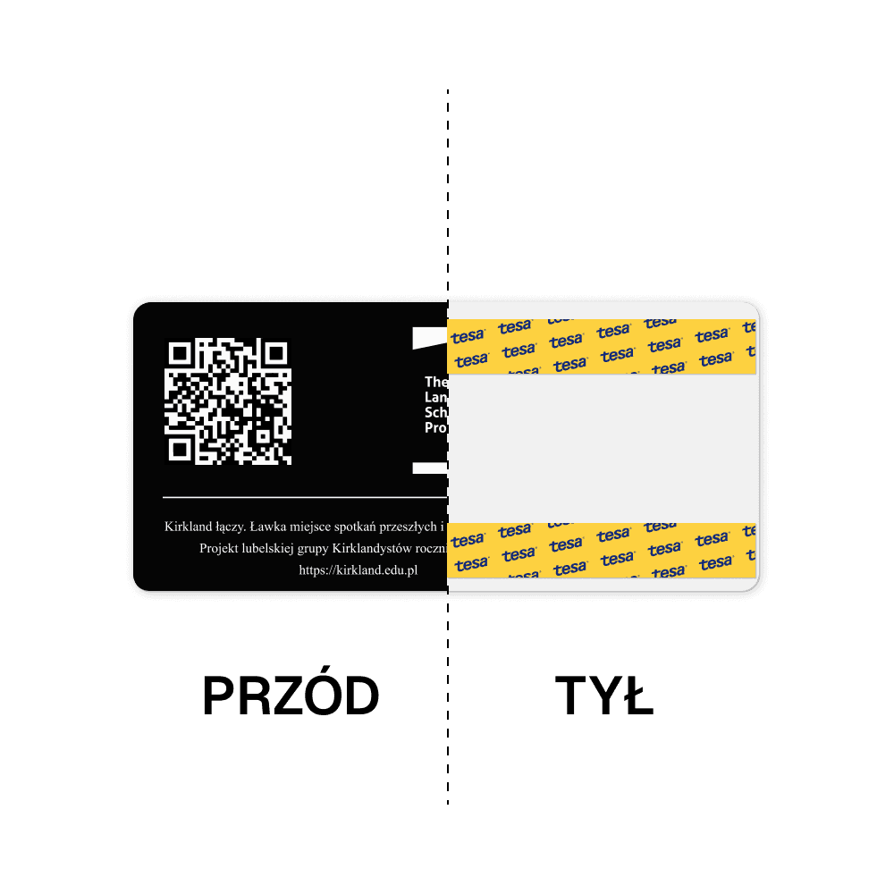 Tabliczka qr samoprzylepna