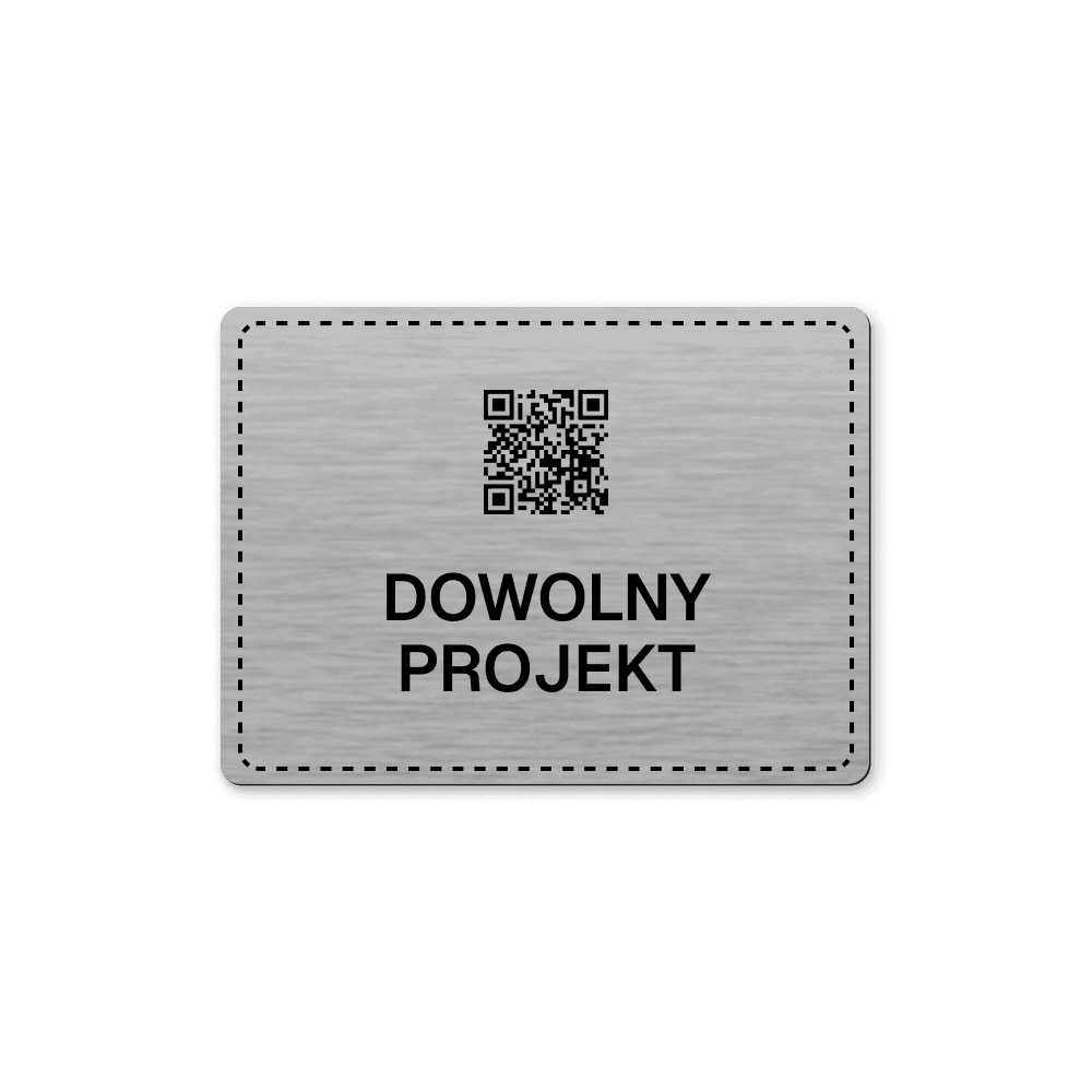 Tabliczka z kodem qr na zamówienie