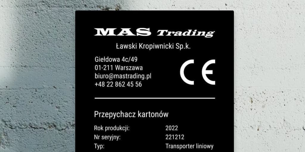 Tabliczki znamionowe samoprzylepne