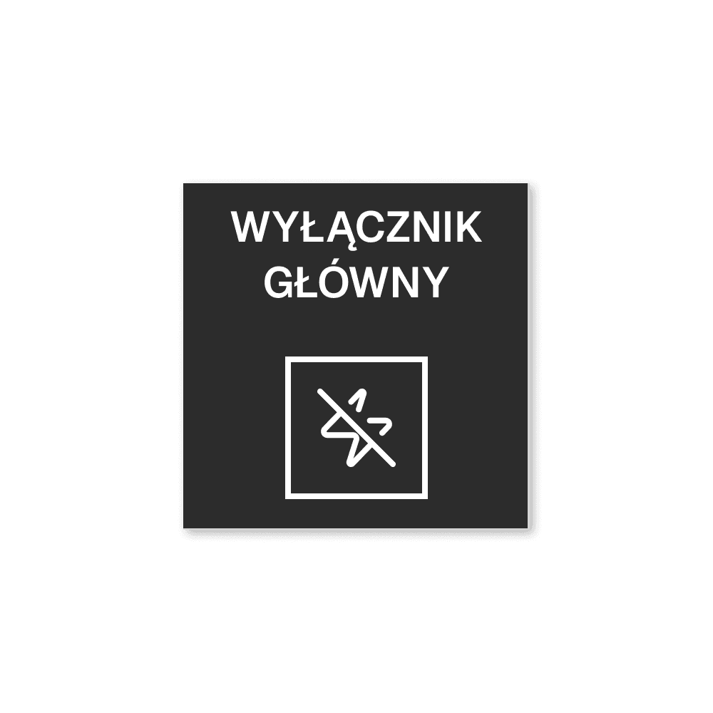 Precyzyjnie wykonana tabliczka opisowa na panelu sterowania, z ikonami i oznaczeniami funkcji