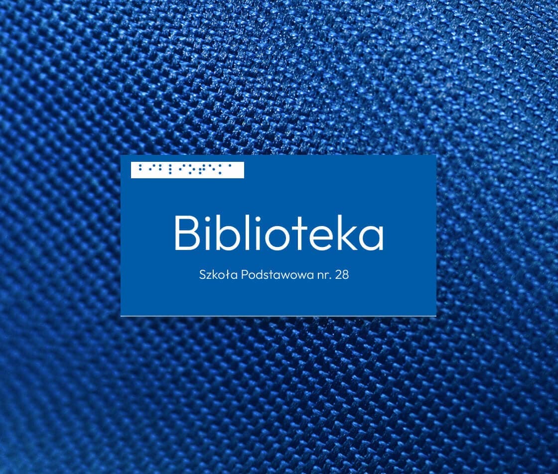 Tabliczki z Braillem wykonane z laminatu grawerskiego dla szkół