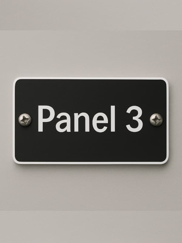 Tabliczka na maszyn samoprzylepna