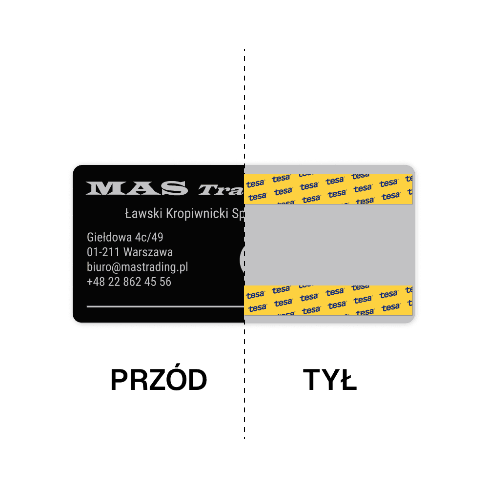 Tabliczka do maszyn samoprzylepna